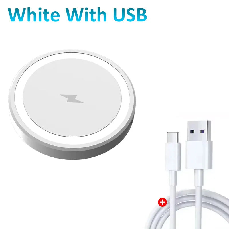 Chargeur Sans Fil Magnétique 15W – Compatible MagSafe iPhone & AirPods