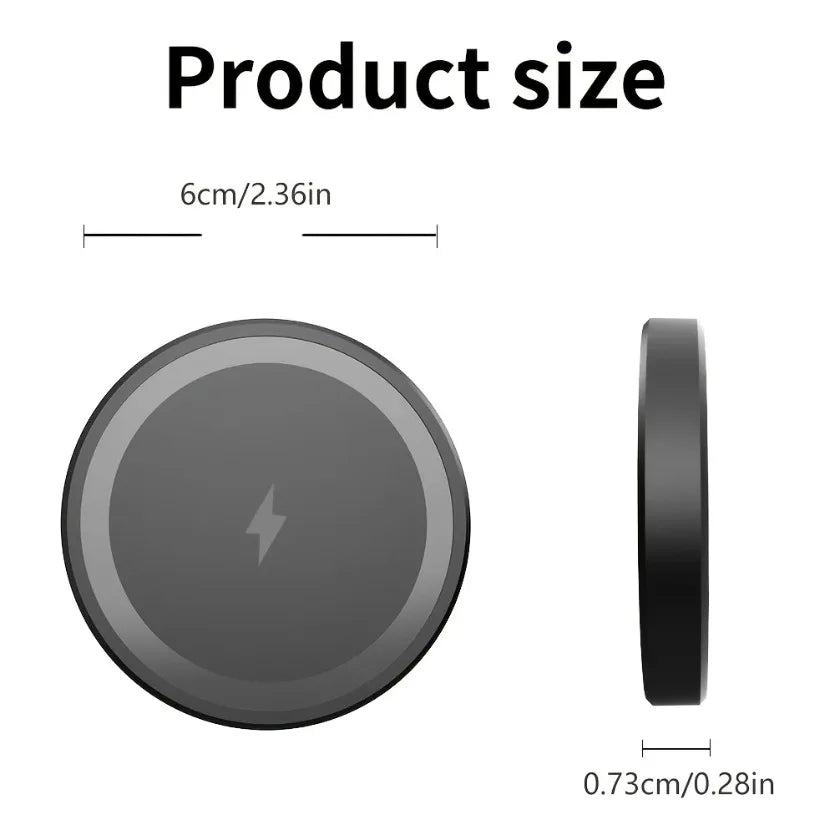 Chargeur Sans Fil Magnétique 15W – Compatible MagSafe iPhone & AirPods