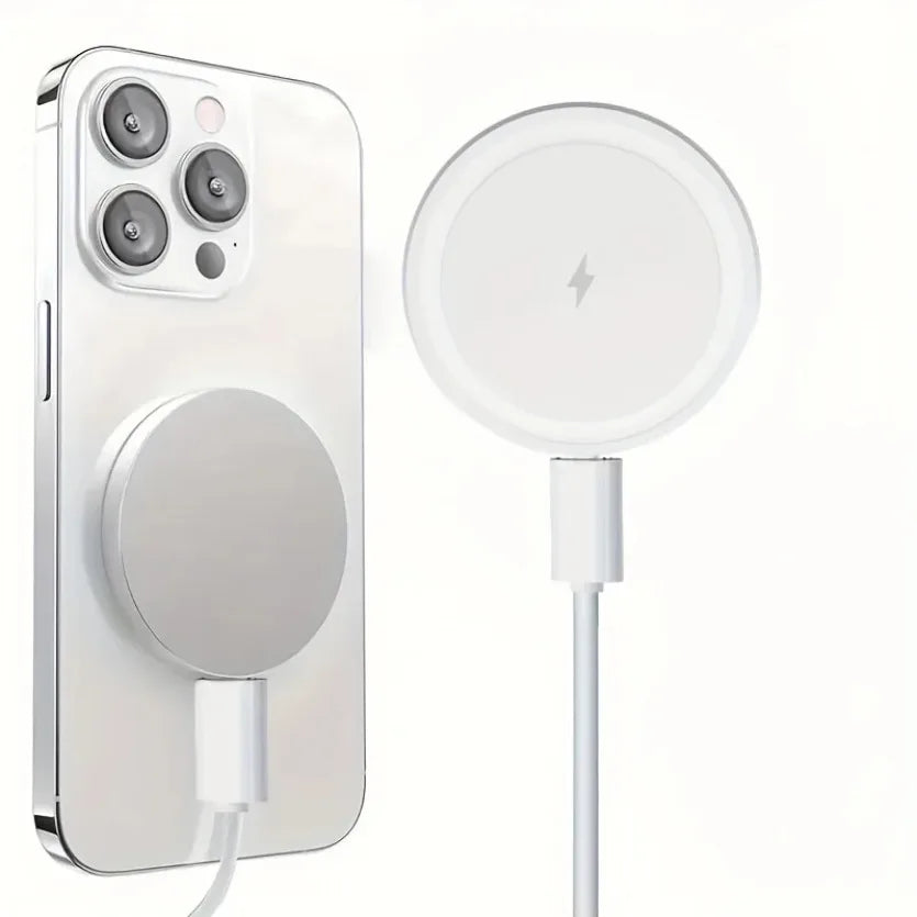 Chargeur Sans Fil Magnétique 15W – Compatible MagSafe iPhone & AirPods