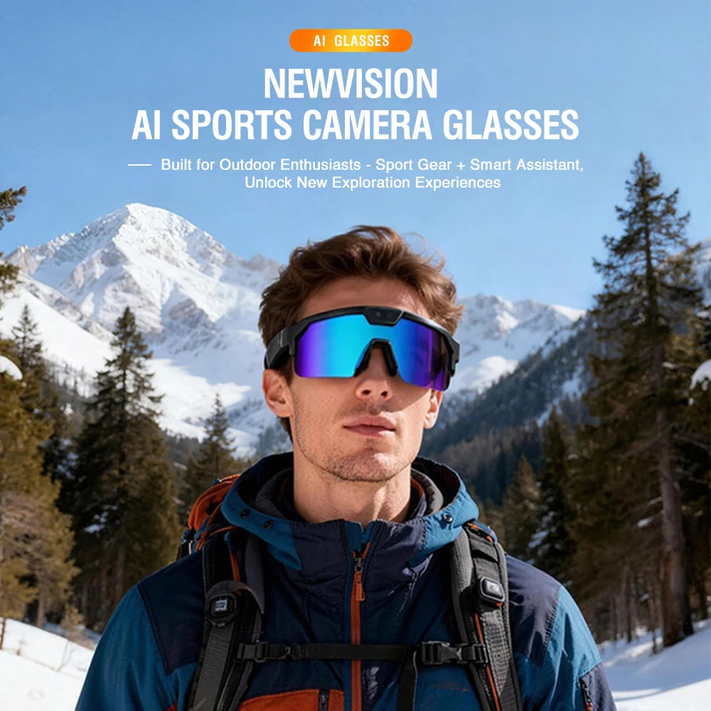Zeblaze 800W Pixel Camera Smart Glasses Men 1280P Video Recording AI
